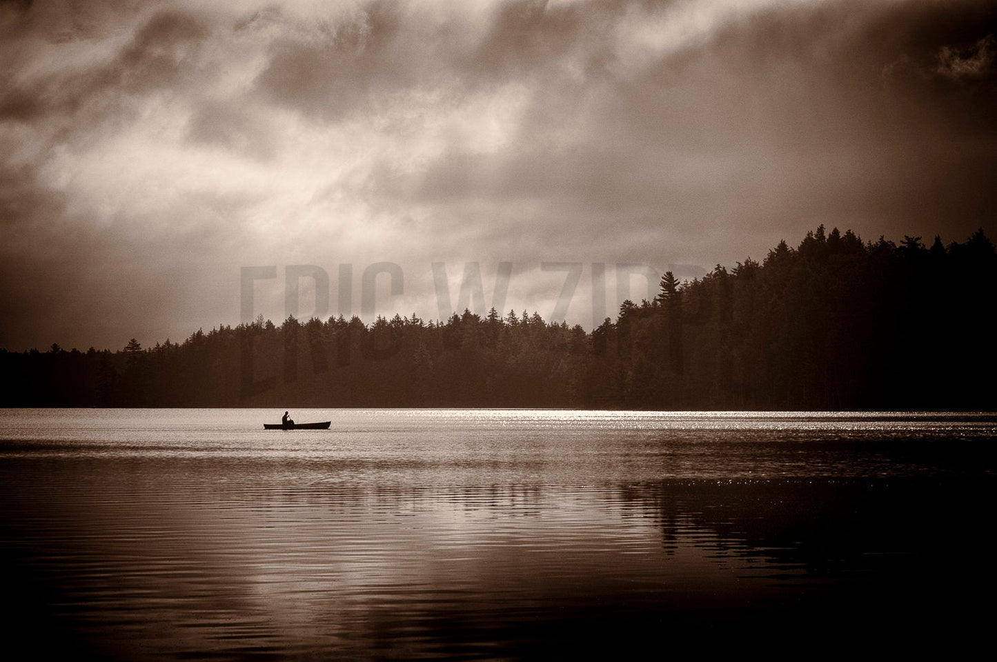 Lake Wall Art, Adirondack Photography, Misty Lake, Adirondack Lake Decor, New York Black And White Landscape Photography, North Woods