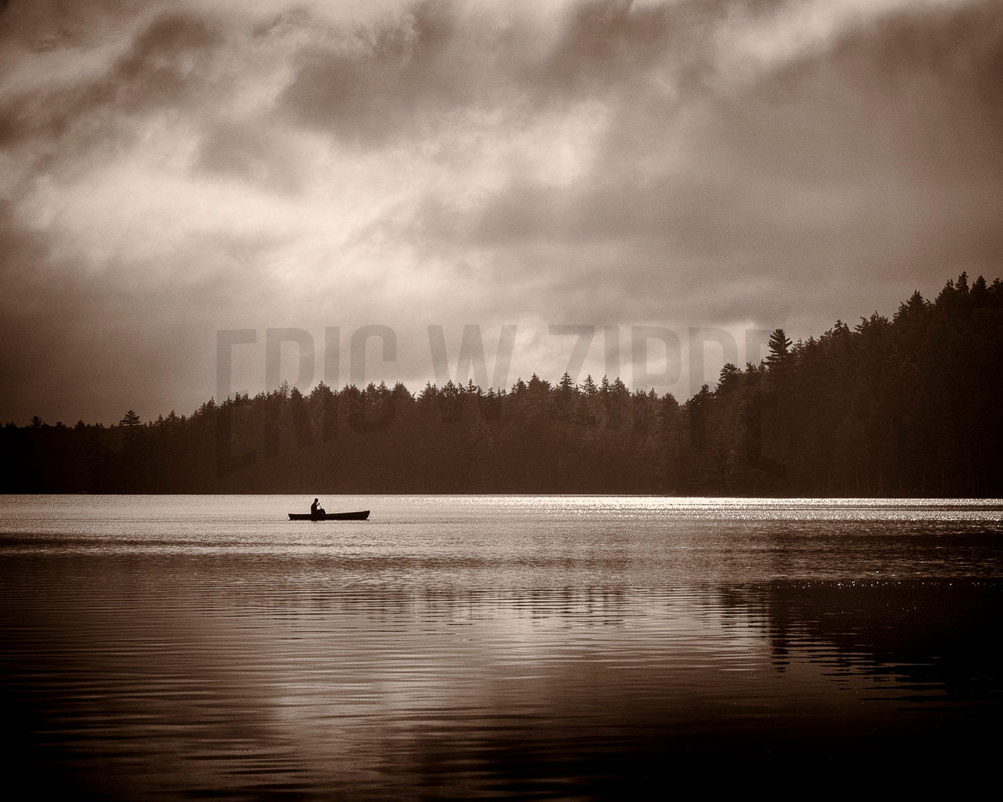 Lake Wall Art, Adirondack Photography, Misty Lake, Adirondack Lake Decor, New York Black And White Landscape Photography, North Woods