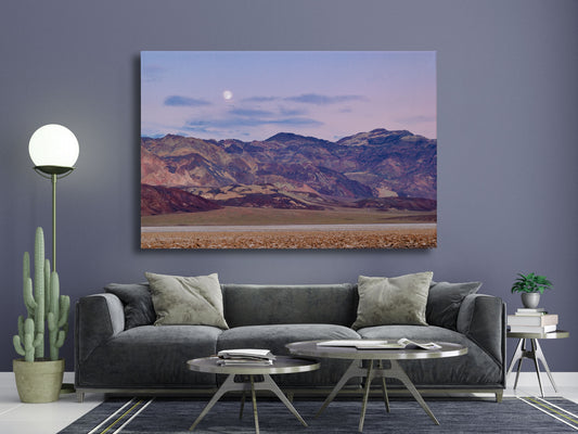 Pastel Hue Death Valley Moonrise