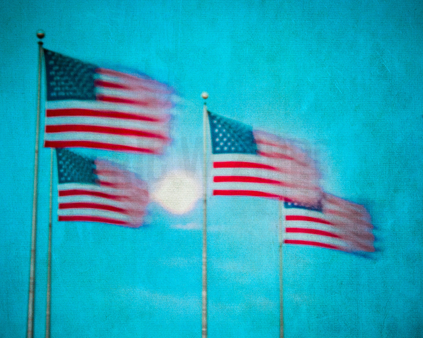 USA Flag, American Flag, Patriot Moon, Flag Wall Art, America Art, Patriotic Art, USA Art, Textured Flag Fine Art Photograph Print