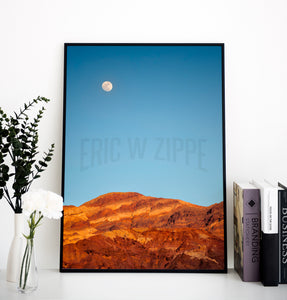 Southwest Photography, Desert Photography, Artists Palette California, Death Valley Moonrise, South West Photography, Desert Photo