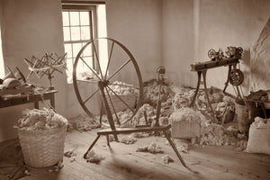 Spinning Wool at Greenbank Mill, Delaware Photography Fine Art Photo, Colonial Wall Decor Spin Wheel, American History Art,