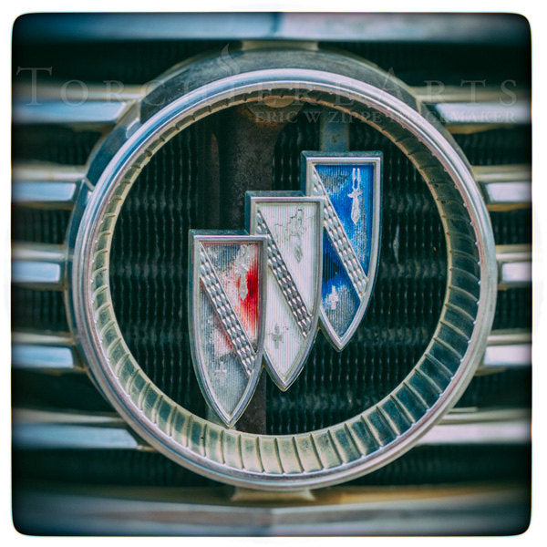 Buick Emblem Photography, Classic Car Photography, Vintage Car Art, Classic Car Wall Art, Automobile Art, Car Decor